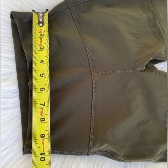 Lululemon Wunder Under Pant Hi Rise Tech Mesh 28” Size 4 in Dark Olive - Picture 7 of 12